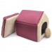Хатка для собак і котів Zoo-hunt Хутро бордовий №1 300х330х330 мм