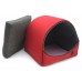 Будка для котів і собак Zoo-hunt Loft №2 42,5х37,5х37,5 см червоно-сіра 
