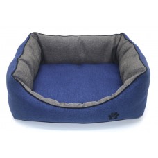 Лежак для собак і котів Zoo-hunt Loft синій №1 300х400х180 мм