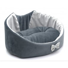 Лежак для собак і котів Zoo-hunt Містик-котик сірий №1 320х430х180 мм