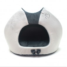 Будка для котів і собак Zoo-hunt Містик-котик №1 30х40х40 см сіра 
