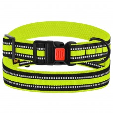 Нашийник для Собак BronzeDog Mesh з Пластиковою Пряжкою Лимонний  M(51/1605/Т) 