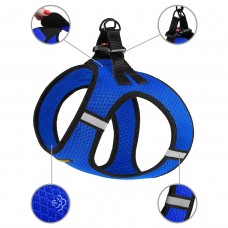 Шлея для собак Bronzedog Mesh Vest 3D сітка Синя  L(83602/Т) 