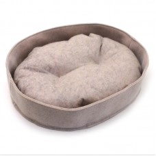 Лежак для котів та собак Zoo-hunt з фетра Емілі бежевий №1 30х40х9 см