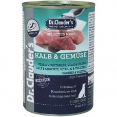 Вологий корм для собак Dr.Clauder’s Selected Meat Veal & Vegetables 400 г Вологий корм для собак Dr.Clauder’s Selected Meat Veal & Vegetables 400 г